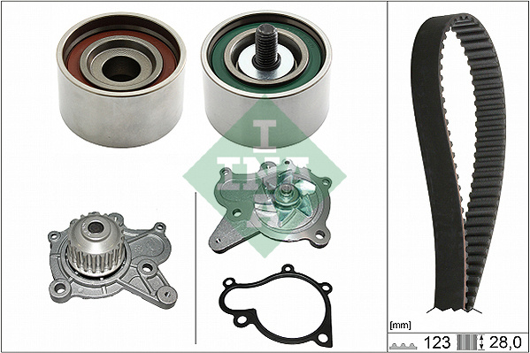 Set pompa apa + curea dintata (530050231 INA) HYUNDAI,KIA