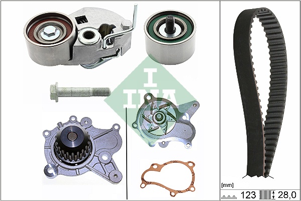 Set pompa apa + curea dintata (530054231 INA) HYUNDAI,KIA