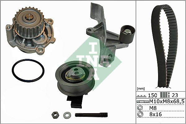 Set pompa apa + curea dintata (530054631 INA) AUDI,VW