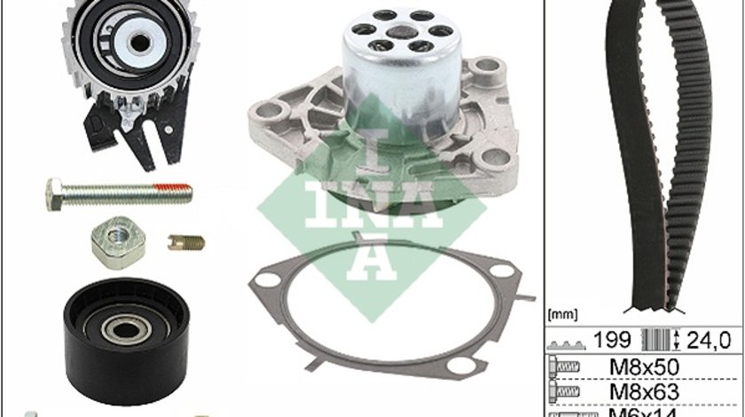 Set pompa apa + curea dintata (530056230 INA) ALFA ROMEO,CADILLAC,CHEVROLET,CHRYSLER,FIAT,HOLDEN,JEEP,LANCIA,OPEL,SAAB,SUZUKI,VAUXHALL