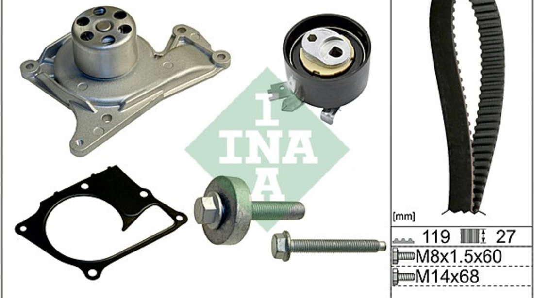 Set pompa apa + curea dintata (530060730 INA) DACIA,INFINITI,MERCEDES-BENZ,NISSAN,RENAULT