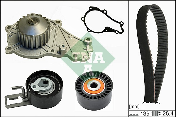 Set pompa apa + curea dintata (530061030 INA) Citroen,DS,FORD,PEUGEOT