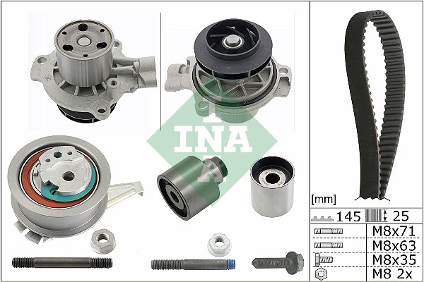 Set pompa apa + curea dintata (530069931 INA) MAN,VW