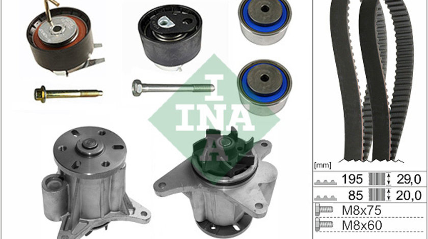 Set pompa apa + curea dintata (530076431 INA) FORD AUSTRALIA,JAGUAR,LAND ROVER