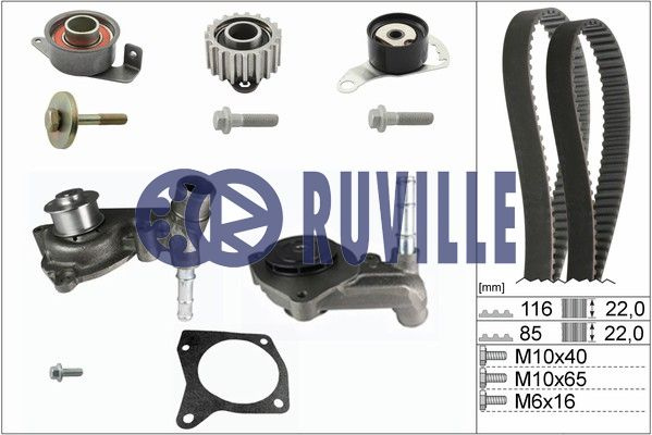 Set pompa apa + curea dintata (55214713 EVR) FORD