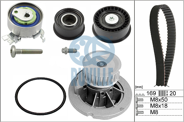 Set pompa apa + curea dintata (55327711 EVR) OPEL,VAUXHALL