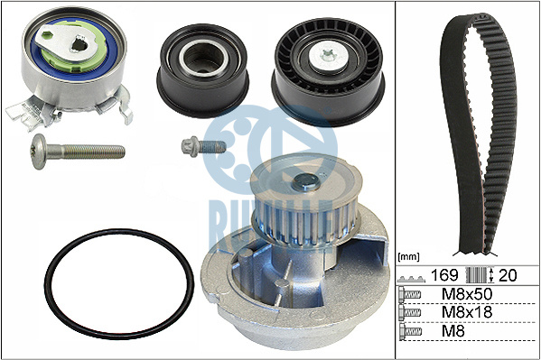 Set pompa apa + curea dintata (55327712 EVR) OPEL,VAUXHALL