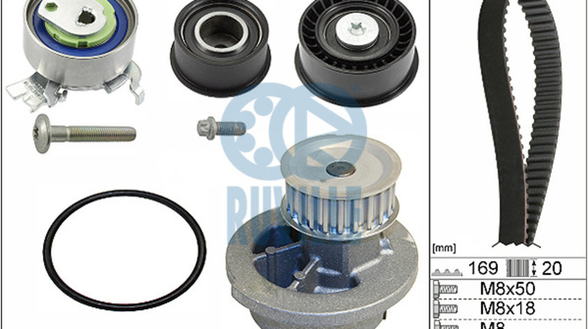 Set pompa apa + curea dintata (55327713 EVR) CHEVROLET,HOLDEN,OPEL,VAUXHALL