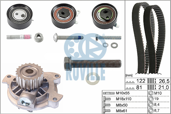 Set pompa apa + curea dintata (55446721 EVR) VW