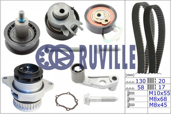 Set pompa apa + curea dintata (55456702 EVR) AUDI,SEAT,VW