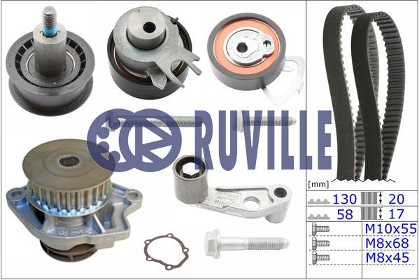 Set pompa apa + curea dintata (55456711 EVR) SEAT,VW