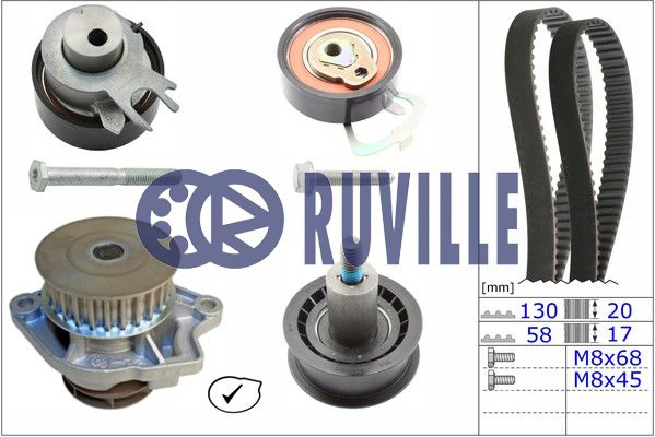 Set pompa apa + curea dintata (55456721 EVR) SEAT,SKODA,VW
