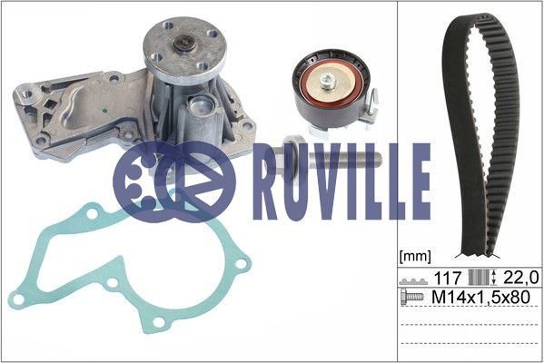 Set pompa apa + curea dintata (57118701 EVR) FORD,VOLVO