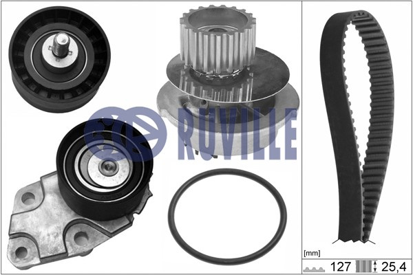 Set pompa apa + curea dintata (59002701 EVR) CHEVROLET,DAEWOO,FSO,ZAZ