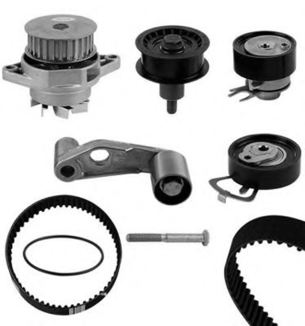 Set pompa apa + curea dintata AUDI A2 (8Z0) (2000 - 2005) GRAF KP765-1 piesa NOUA