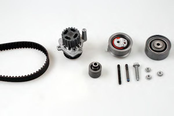 Set pompa apa + curea dintata AUDI A4 Avant (8ED, B7) (2004 - 2008) HEPU PK06541 piesa NOUA