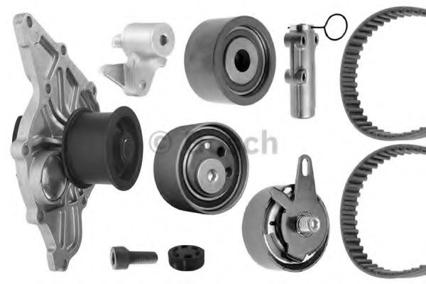 Set pompa apa + curea dintata AUDI A4 Avant (8ED, B7) (2004 - 2008) BOSCH 1 987 948 519 piesa NOUA