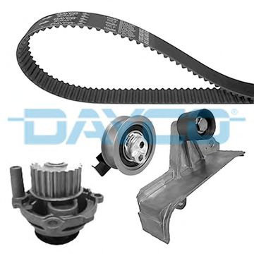 Set pompa apa + curea dintata AUDI A4 Cabriolet (8H7, B6, 8HE, B7) (2002 - 2009) DAYCO KTBWP9751 pie...