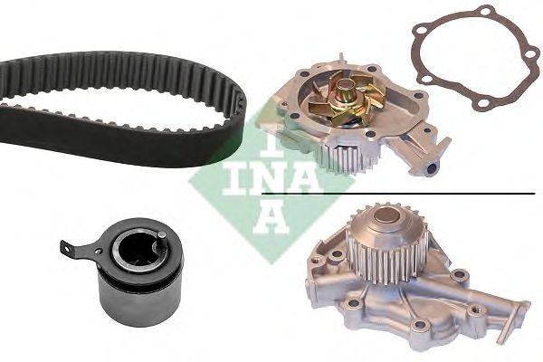 Set pompa apa + curea dintata CHEVROLET AVEO Hatchback (T250, T255) (2007 - 2016) INA 530 0520 30 piesa NOUA