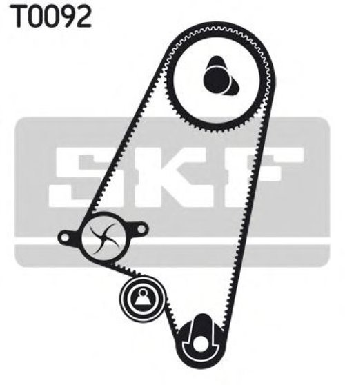 Set pompa apa + curea dintata CHEVROLET KALOS (2005 - 2016) SKF VKMC 90202 piesa NOUA