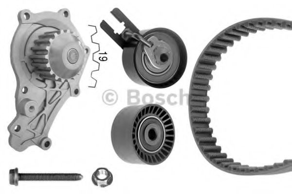 Set pompa apa + curea dintata CITROEN C3 II (2009 - 2016) BOSCH 1 987 948 721 piesa NOUA