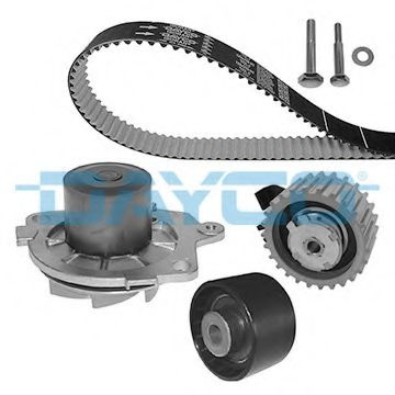 Set pompa apa + curea dintata FIAT GRANDE PUNTO (199) (2005 - 2016) DAYCO KTBWP4580 piesa NOUA