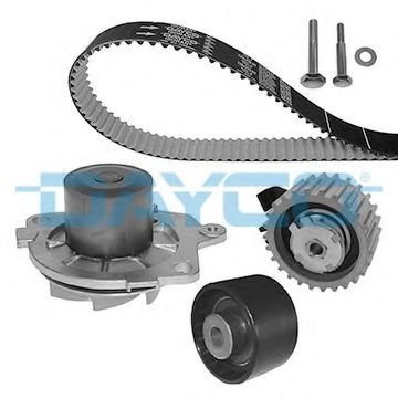 Set pompa apa + curea dintata FIAT GRANDE PUNTO (199) (2005 - 2016) DAYCO KTBWP4580 piesa NOUA