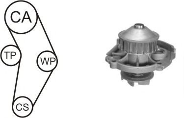 Set pompa apa + curea dintata FIAT PUNTO Van (176L) (1996 - 2000) AIRTEX WPK-152303 piesa NOUA