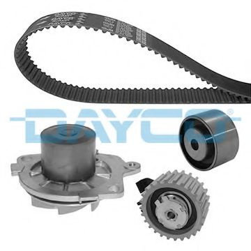 Set pompa apa + curea dintata FIAT STRADA pick-up (178E) (1998 - 2016) DAYCO KTBWP4530 piesa NOUA