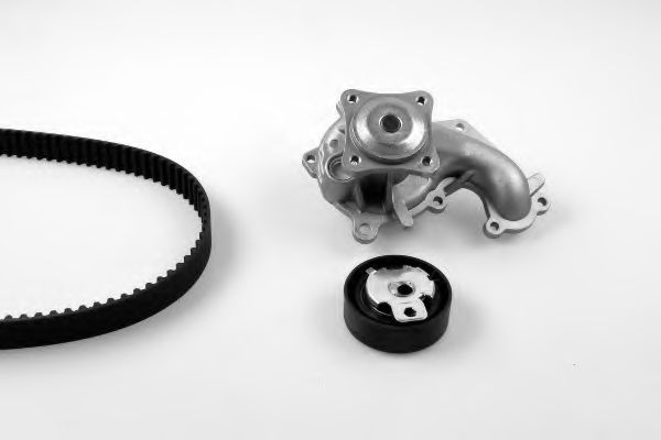 Set pompa apa + curea dintata FORD FOCUS (DAW, DBW) (1998 - 2007) HEPU PK02370 piesa NOUA