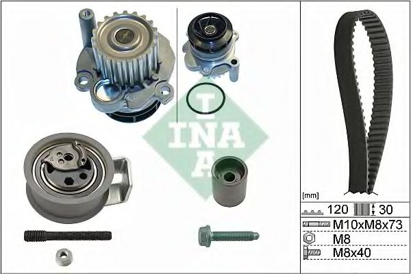 Set pompa apa + curea dintata FORD GALAXY (WGR) (1995 - 2006) INA 530 0091 31 piesa NOUA