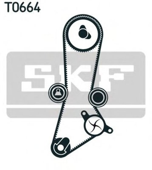 Set pompa apa + curea dintata HYUNDAI SANTA FE I (SM) (2000 - 2006) SKF VKMC 95660-2 piesa NOUA