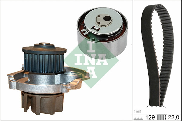 Set Pompa Apa + Curea Dintata Ina Chrysler 530 0462 30