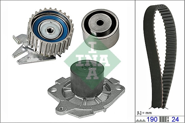 Set Pompa Apa + Curea Dintata Ina Lancia 530 0620 30