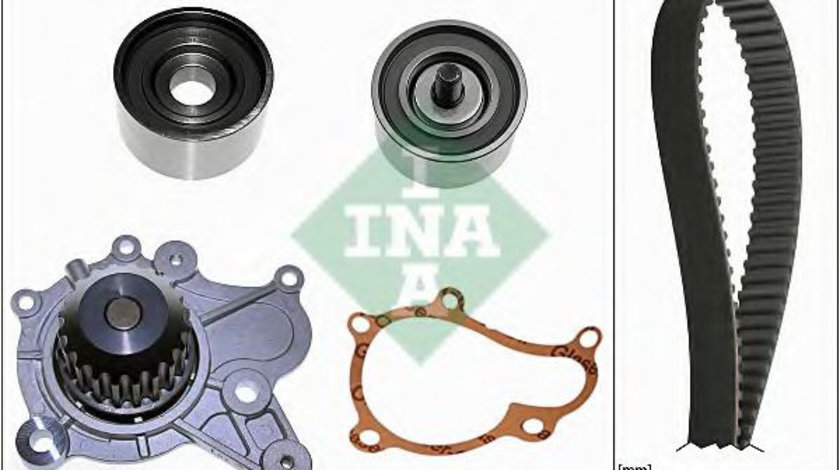 Set pompa apa + curea dintata KIA CARENS III (UN) (2006 - 2013) INA 530 0502 30 piesa NOUA