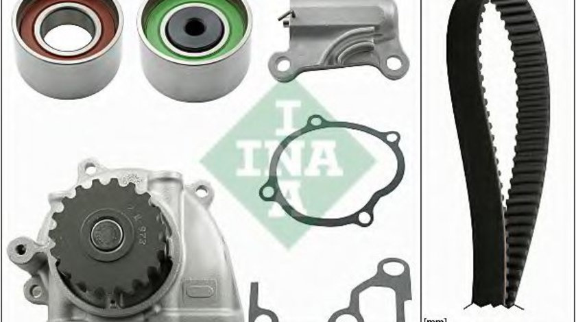 Set pompa apa + curea dintata MAZDA 6 (GG) (2002 - 2008) INA 530 0477 30 piesa NOUA