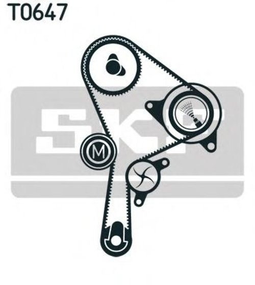 Set pompa apa + curea dintata NISSAN INTERSTAR bus (X70) (2002 - 2016) SKF VKMC 06127 piesa NOUA