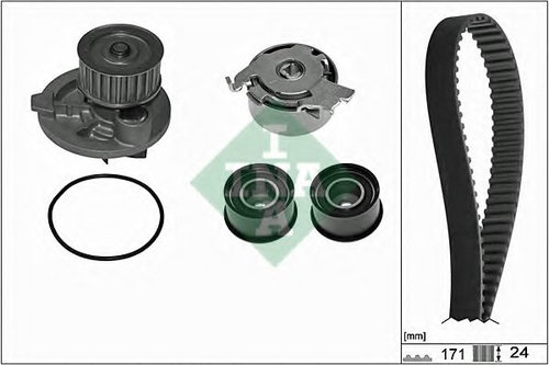 Set pompa apa + curea dintata OPEL ANTARA (2006 - 2016) INA 530 0358 31 piesa NOUA
