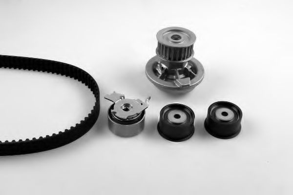 Set pompa apa + curea dintata OPEL ASTRA G Combi (F35) (1998 - 2009) HEPU PK03164 piesa NOUA