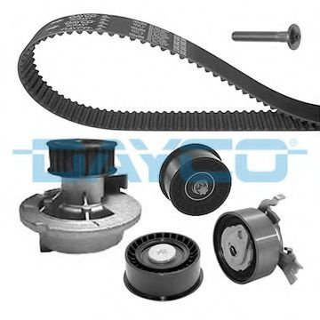 Set pompa apa + curea dintata OPEL ASTRA G Cabriolet (F67) (2001 - 2005) DAYCO KTBWP3612 piesa NOUA