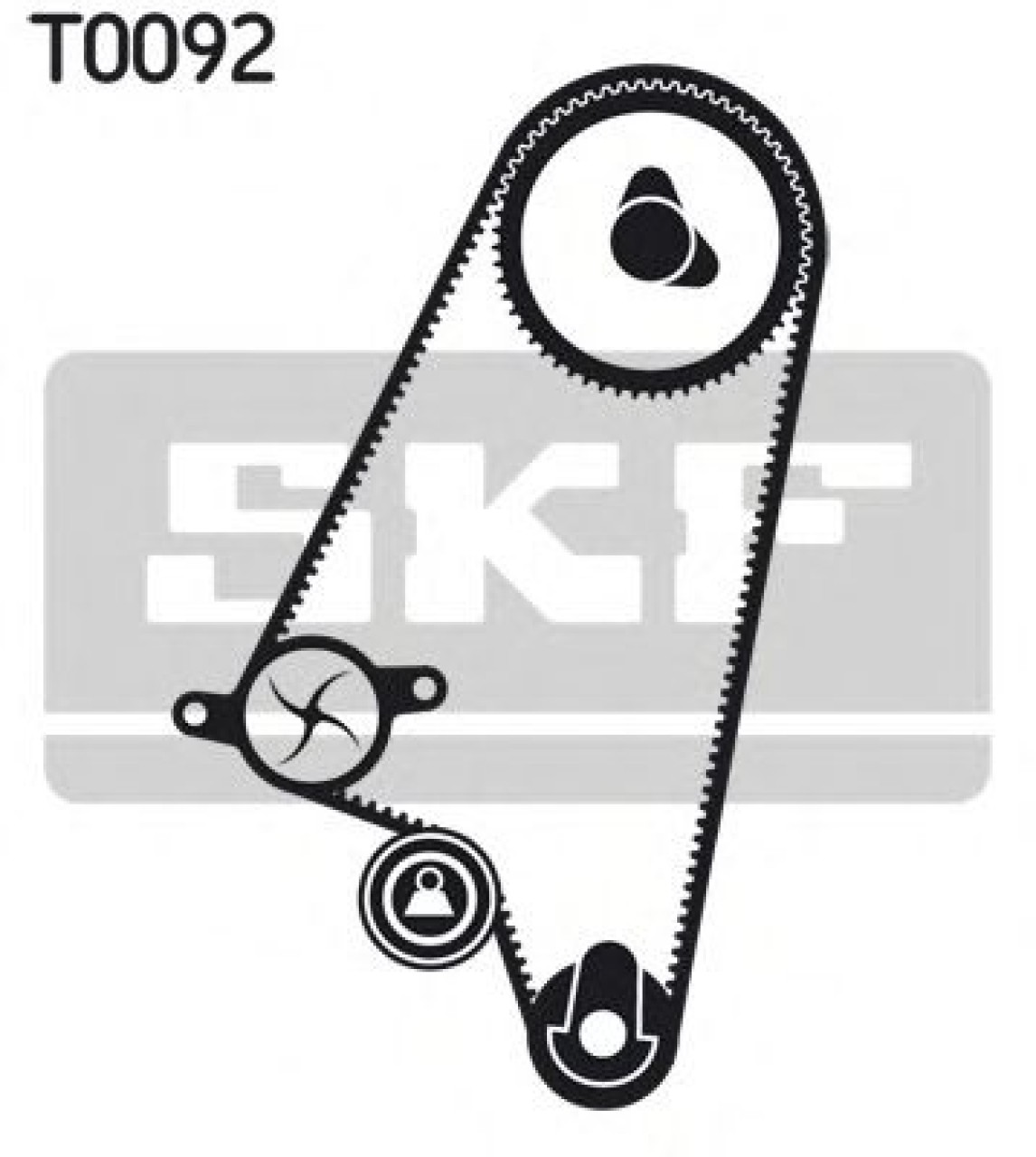 Set pompa apa + curea dintata OPEL VECTRA B Combi (31) (1996 - 2003) SKF VKMC 05121 piesa NOUA
