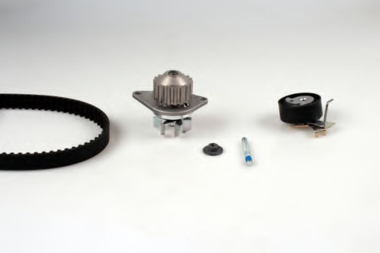 Set pompa apa + curea dintata PEUGEOT 1007 (KM) (2005 - 2016) HEPU PK08461 piesa NOUA