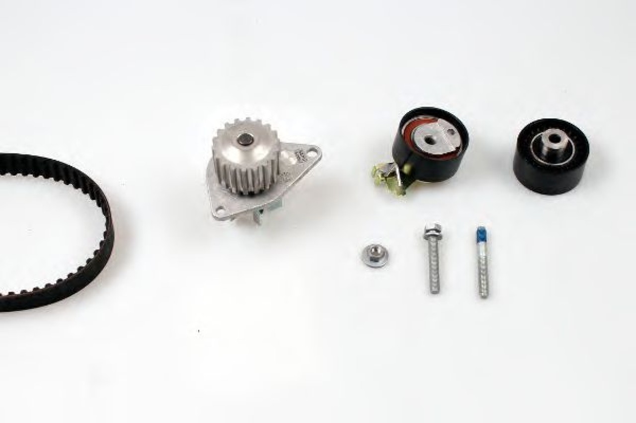 Set pompa apa + curea dintata PEUGEOT 1007 (KM) (2005 - 2016) HEPU PK08040 piesa NOUA