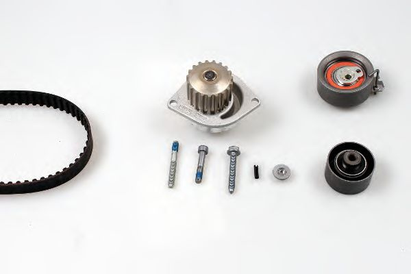 Set pompa apa + curea dintata PEUGEOT 206 Hatchback (2A/C) (1998 - 2016) HEPU PK08912 piesa NOUA
