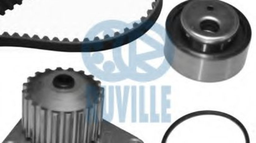 Set pompa apa + curea dintata PEUGEOT 206 SW (2E/K) (2002 - 2016) RUVILLE 56600701 piesa NOUA