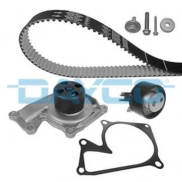 Set pompa apa + curea dintata RENAULT KANGOO BE BOP (KW0/1) (2009 - 2016) DAYCO KTBWP5322 piesa NOUA