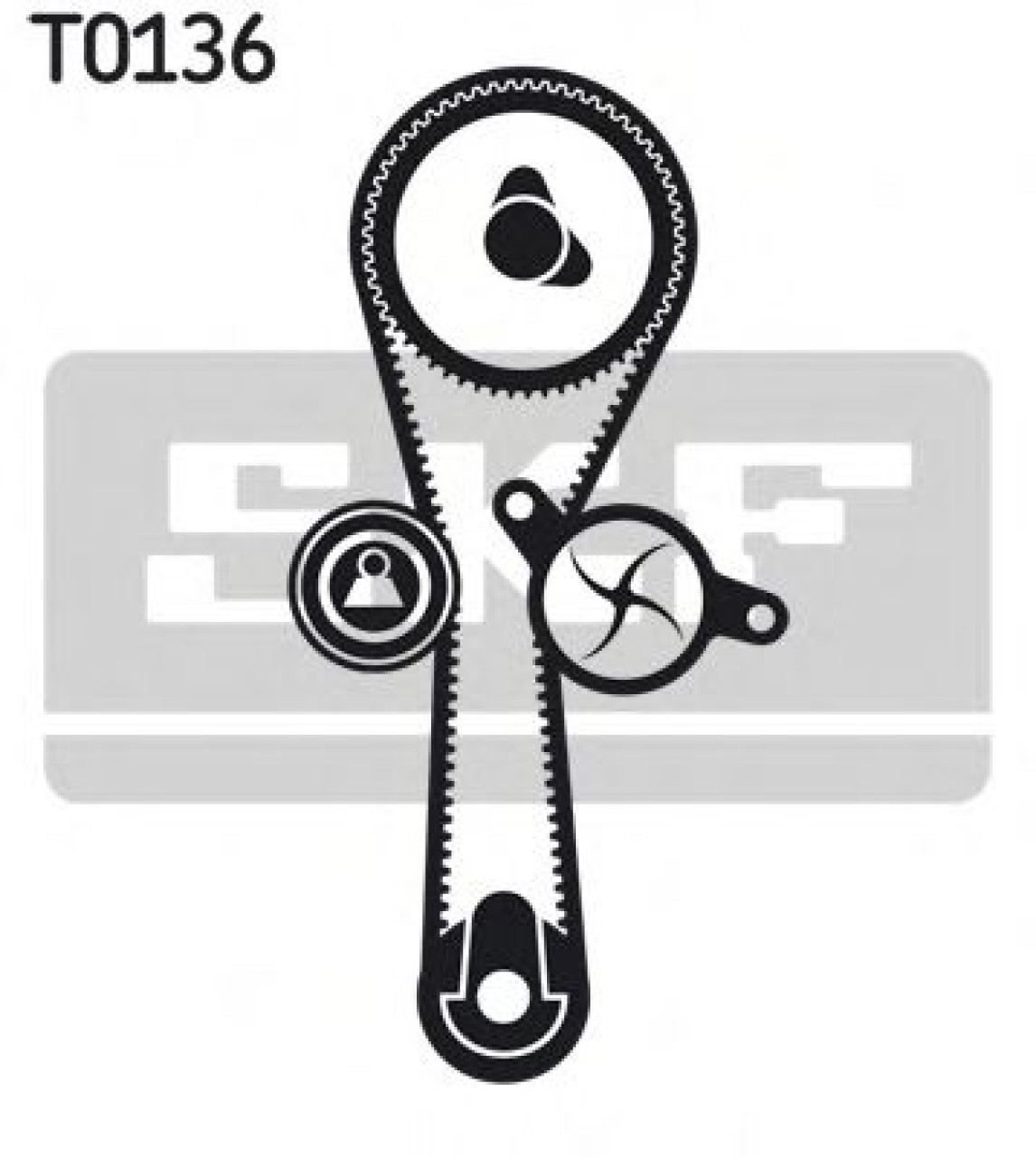 Set pompa apa + curea dintata RENAULT KANGOO (KC0/1) (1997 - 2007) SKF VKMC 06010 piesa NOUA