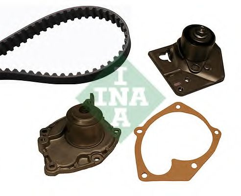 Set pompa apa + curea dintata RENAULT MEGANE II (BM0/1, CM0/1) (2002 - 2011) INA 530 0442 30 piesa NOUA