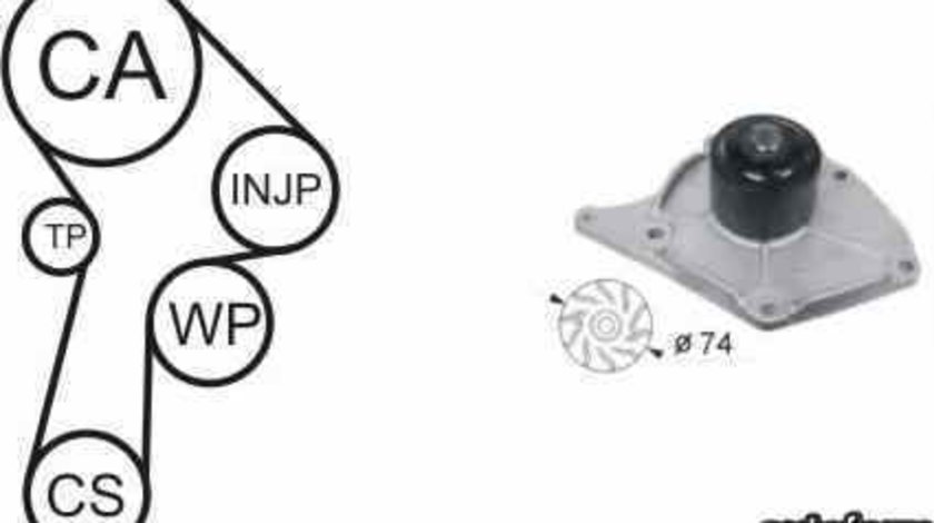 Set pompa apa + curea dintata RENAULT MODUS / GRAND MODUS F/JP0 AIRTEX WPK-174601