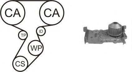 Set pompa apa + curea dintata RENAULT MODUS / GRAND MODUS (F/JP0) (2004 - 2016) AIRTEX WPK-164102 pi...